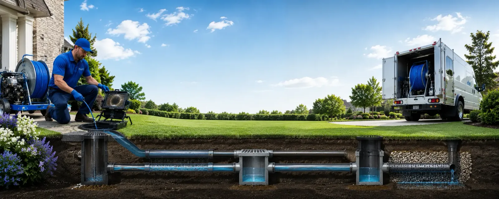 Outdoor drain cleaning information for Malvern, OH